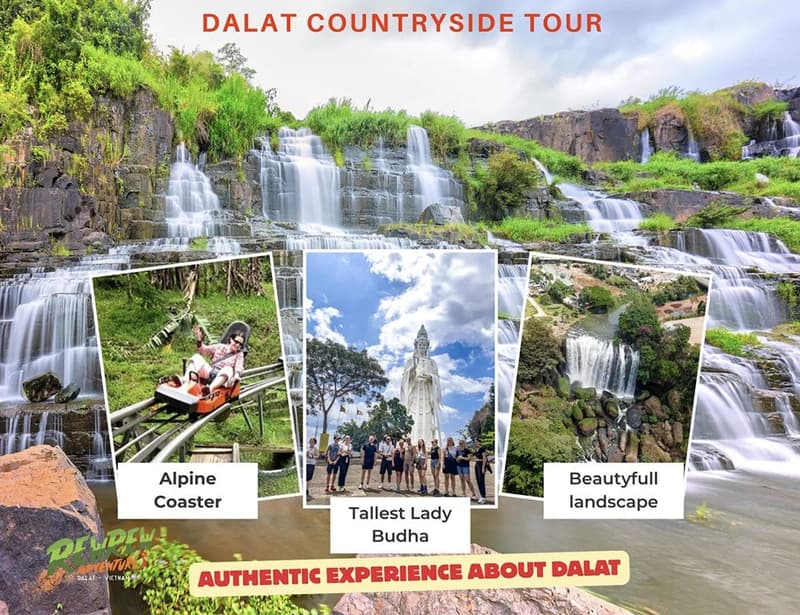 Dalat: Three Waterfalls Small Group Tour - Alpine Coaster